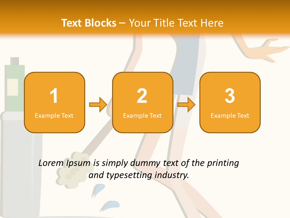Cleaning Toilet Bowl - Vector Stock Vector Illustration: PowerPoint Template