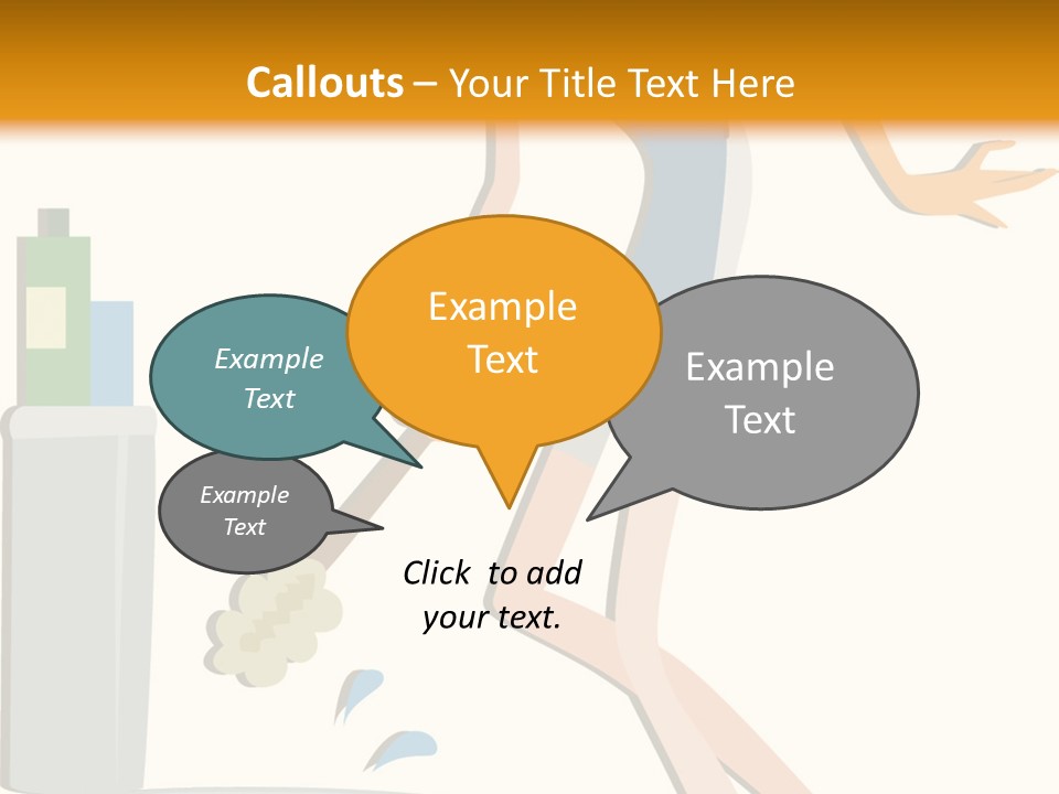 Cleaning Toilet Bowl - Vector Stock Vector Illustration: PowerPoint Template