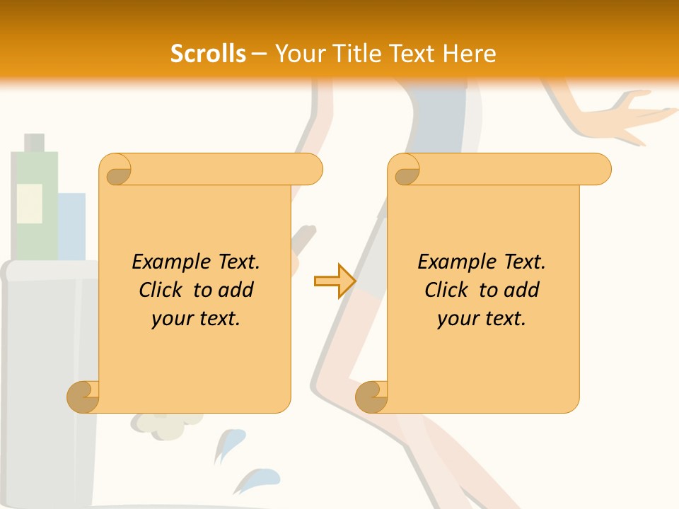 Cleaning Toilet Bowl - Vector Stock Vector Illustration: PowerPoint Template