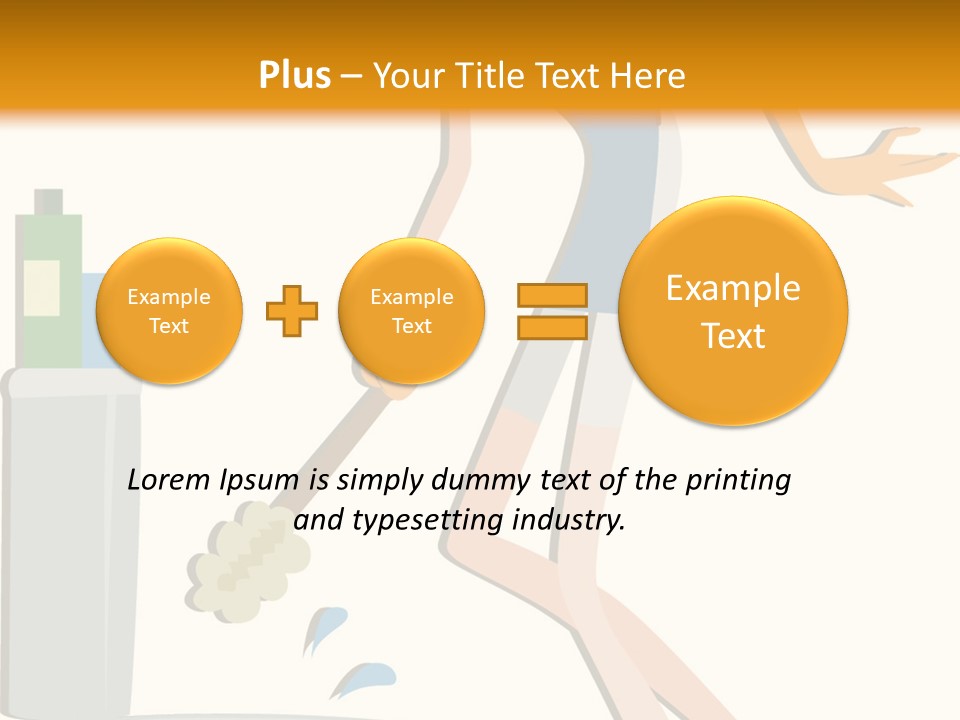 Cleaning Toilet Bowl - Vector Stock Vector Illustration: PowerPoint Template