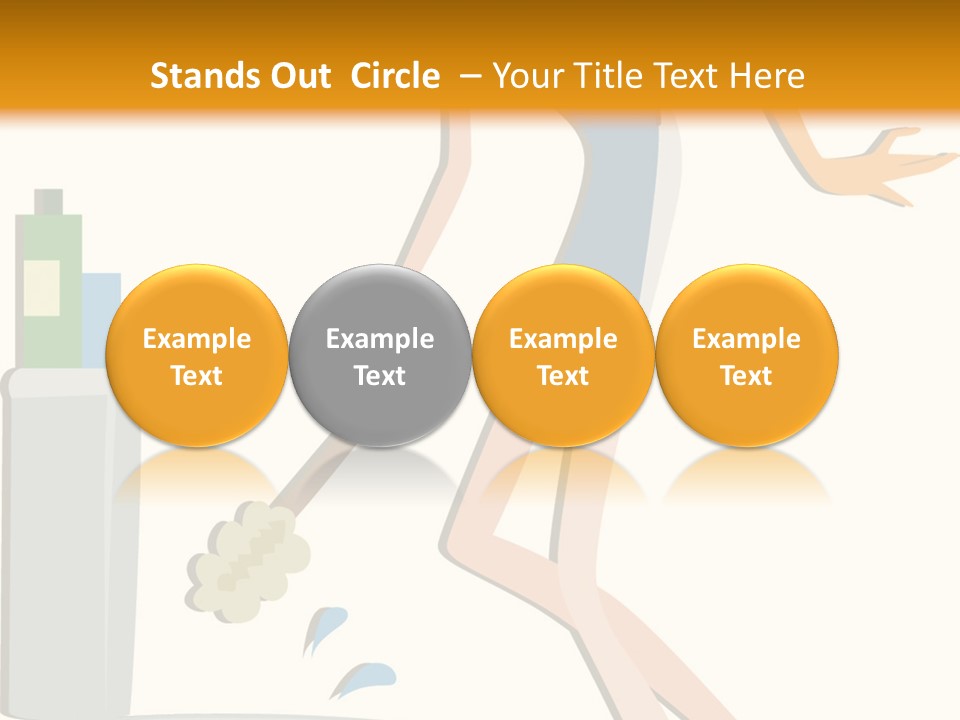 Cleaning Toilet Bowl - Vector Stock Vector Illustration: PowerPoint Template