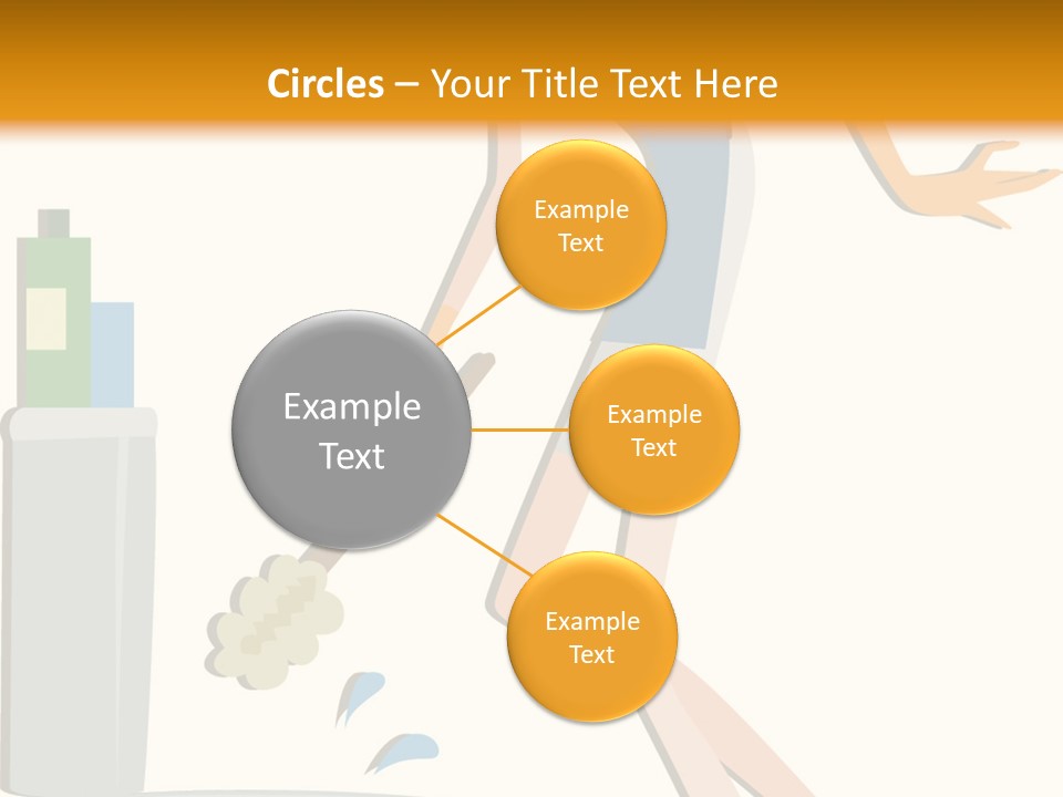Cleaning Toilet Bowl - Vector Stock Vector Illustration: PowerPoint Template