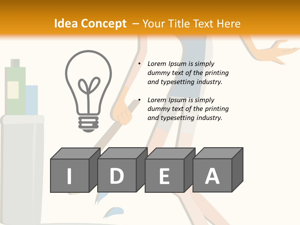 Cleaning Toilet Bowl - Vector Stock Vector Illustration: PowerPoint Template