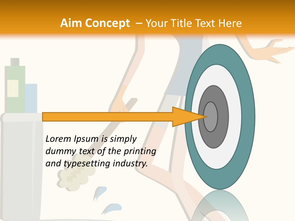 Cleaning Toilet Bowl - Vector Stock Vector Illustration: PowerPoint Template