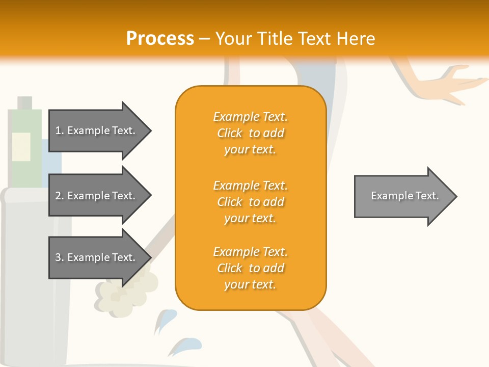 Cleaning Toilet Bowl - Vector Stock Vector Illustration: PowerPoint Template