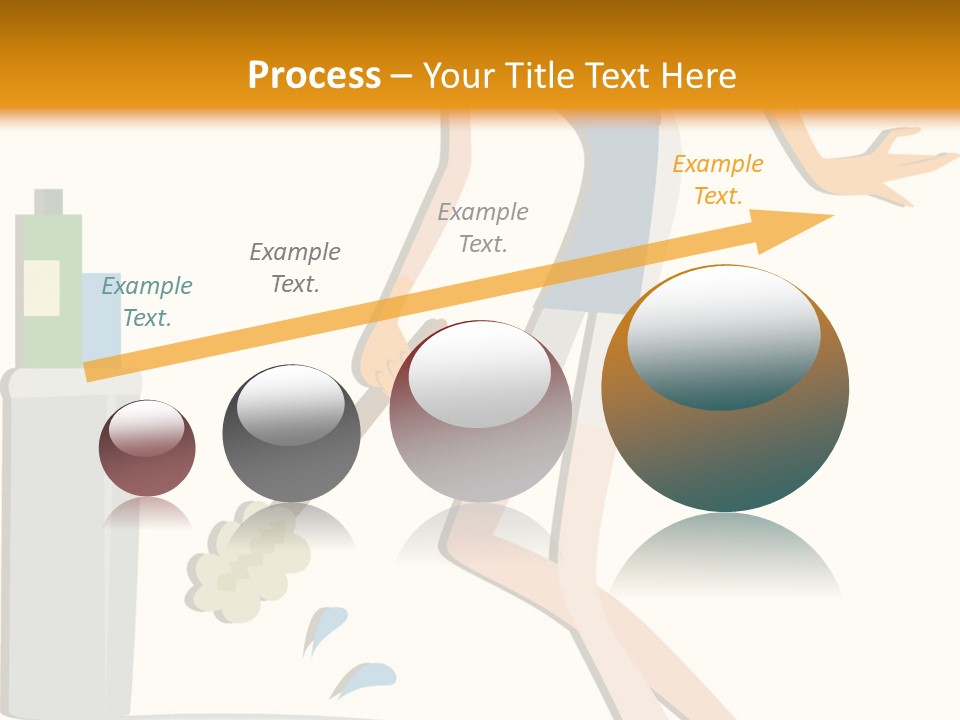 Cleaning Toilet Bowl - Vector Stock Vector Illustration: PowerPoint Template