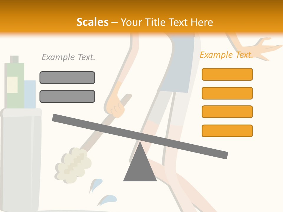 Cleaning Toilet Bowl - Vector Stock Vector Illustration: PowerPoint Template