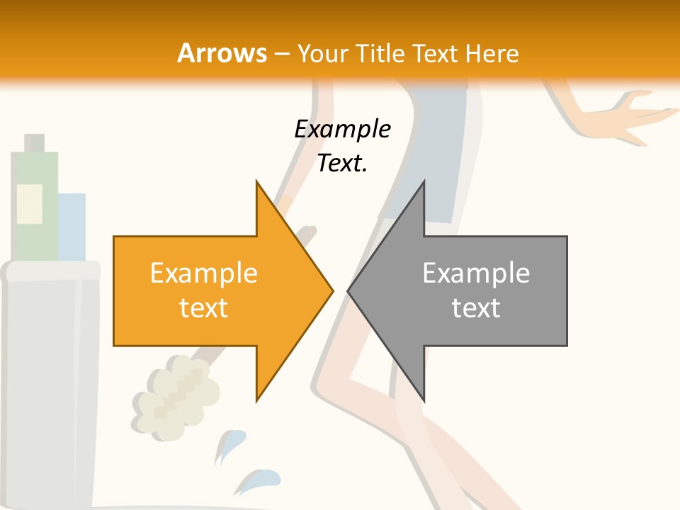 Cleaning Toilet Bowl - Vector Stock Vector Illustration: PowerPoint Template