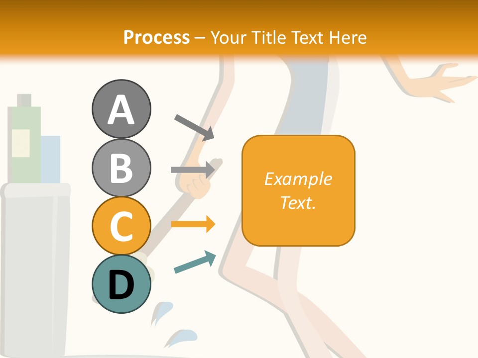 Cleaning Toilet Bowl - Vector Stock Vector Illustration: PowerPoint Template
