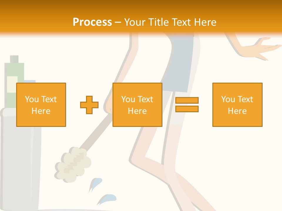 Cleaning Toilet Bowl - Vector Stock Vector Illustration: PowerPoint Template