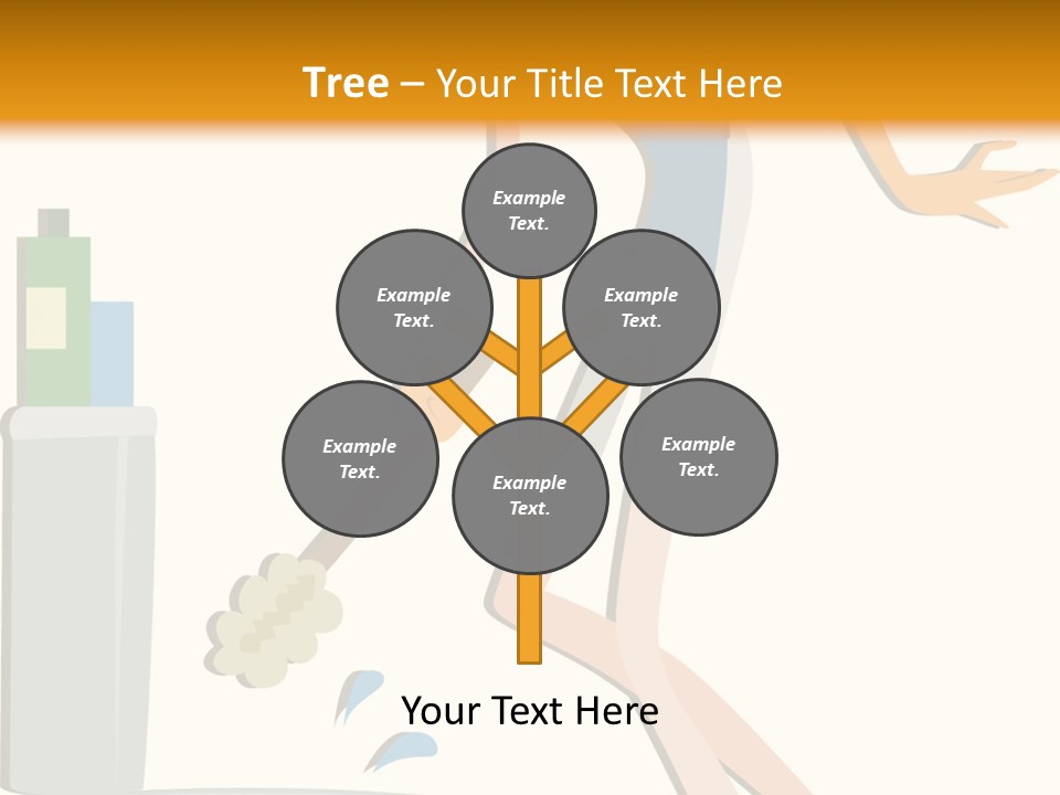 Cleaning Toilet Bowl - Vector Stock Vector Illustration: PowerPoint Template