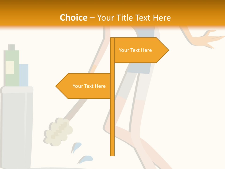 Cleaning Toilet Bowl - Vector Stock Vector Illustration: PowerPoint Template