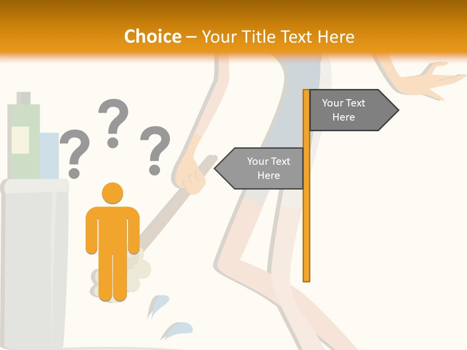 Cleaning Toilet Bowl - Vector Stock Vector Illustration: PowerPoint Template