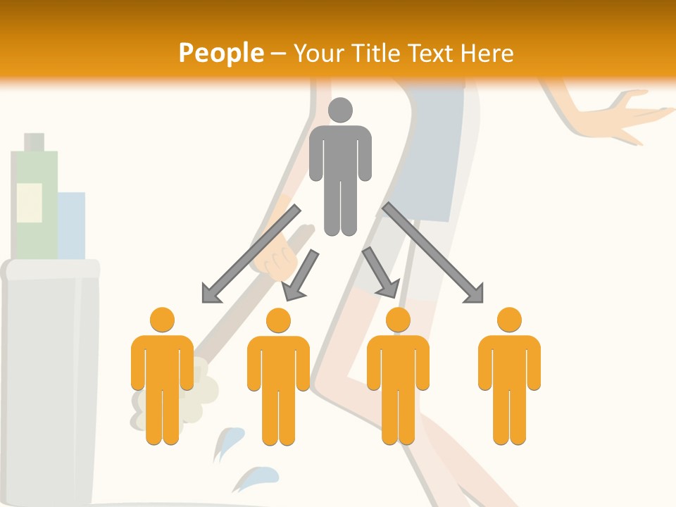 Cleaning Toilet Bowl - Vector Stock Vector Illustration: PowerPoint Template