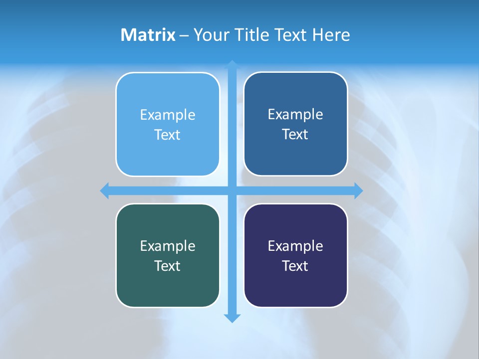 A Radiograph Of Human Body Is In Black And White Tones PowerPoint Template