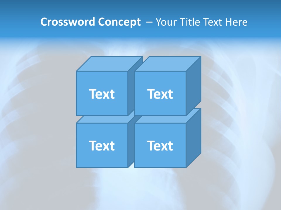 A Radiograph Of Human Body Is In Black And White Tones PowerPoint Template