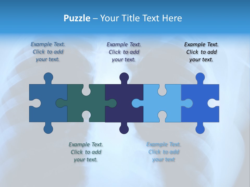 A Radiograph Of Human Body Is In Black And White Tones PowerPoint Template