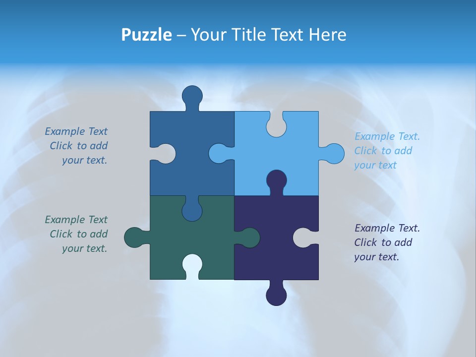 A Radiograph Of Human Body Is In Black And White Tones PowerPoint Template