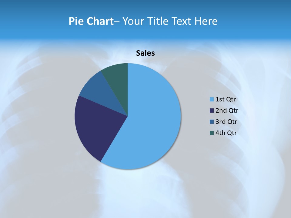 A Radiograph Of Human Body Is In Black And White Tones PowerPoint Template