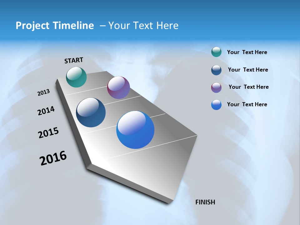 A Radiograph Of Human Body Is In Black And White Tones PowerPoint Template