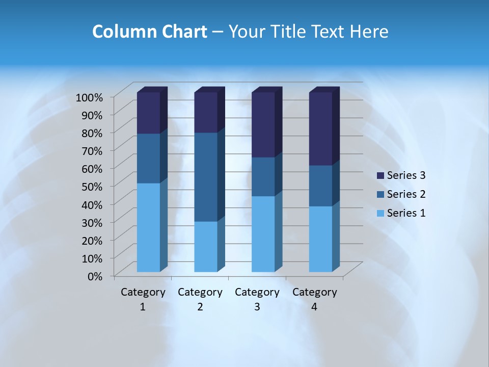 A Radiograph Of Human Body Is In Black And White Tones PowerPoint Template