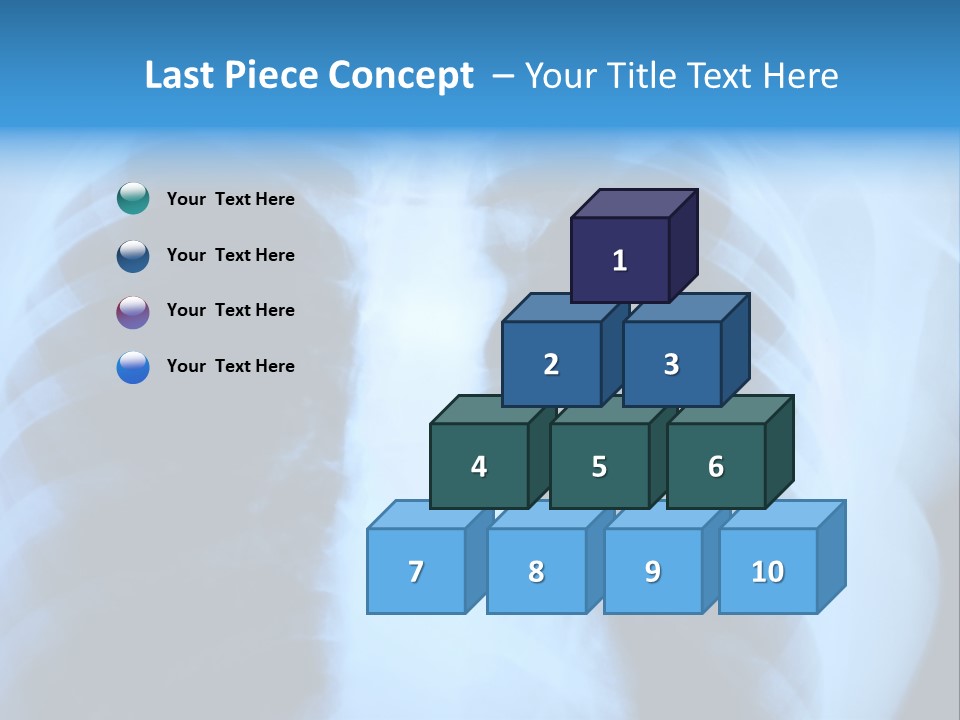 A Radiograph Of Human Body Is In Black And White Tones PowerPoint Template