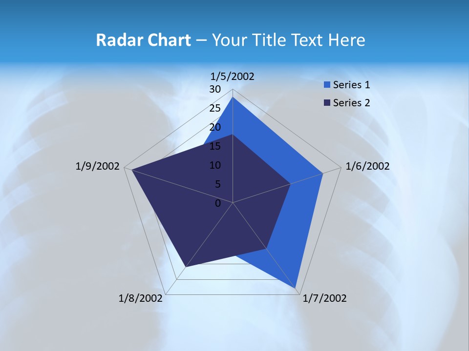 A Radiograph Of Human Body Is In Black And White Tones PowerPoint Template