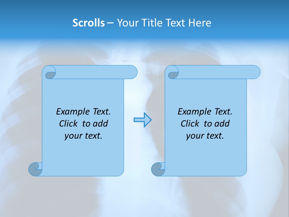 A Radiograph Of Human Body Is In Black And White Tones PowerPoint Template