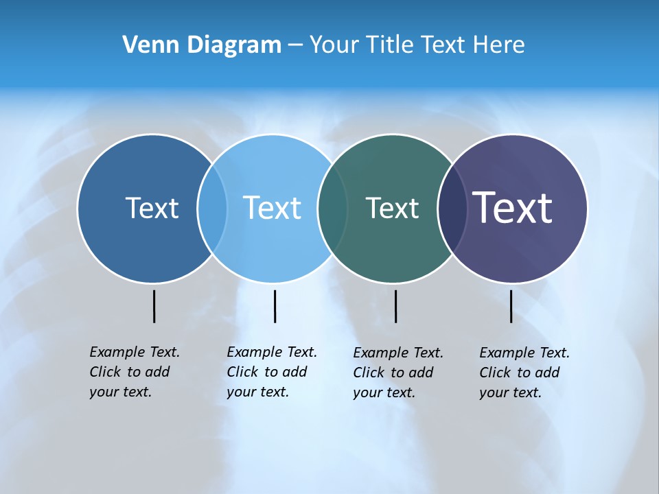 A Radiograph Of Human Body Is In Black And White Tones PowerPoint Template