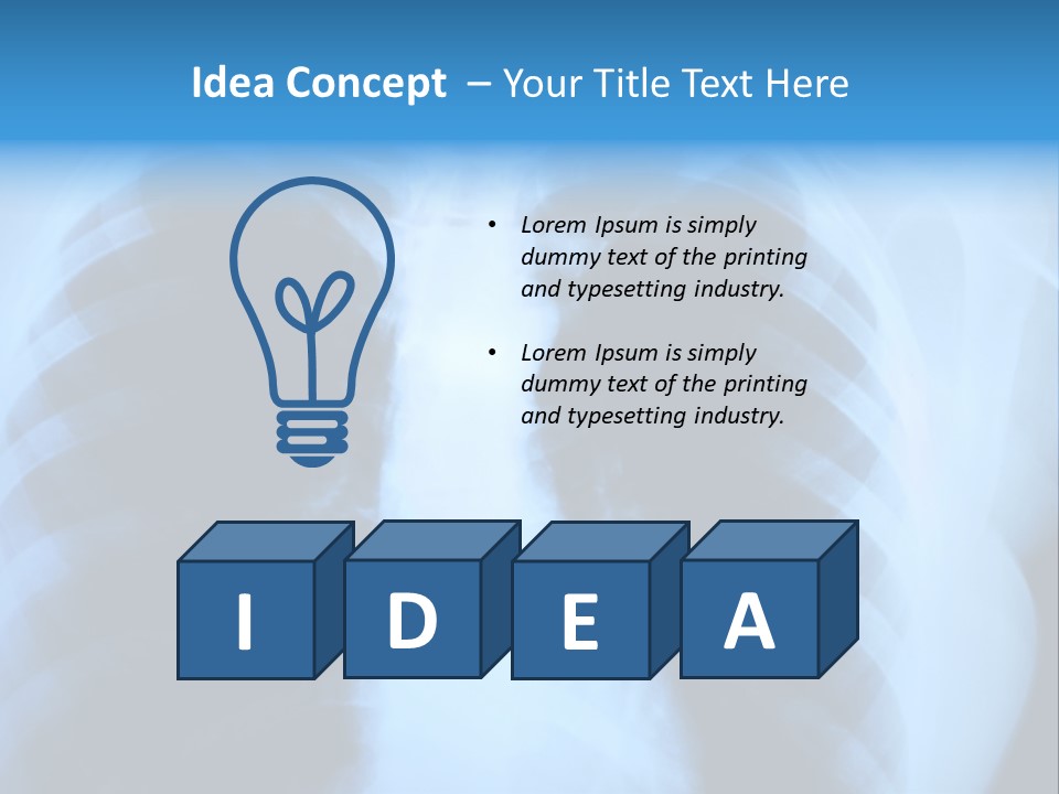 A Radiograph Of Human Body Is In Black And White Tones PowerPoint Template