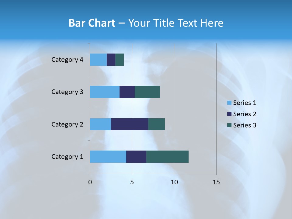A Radiograph Of Human Body Is In Black And White Tones PowerPoint Template