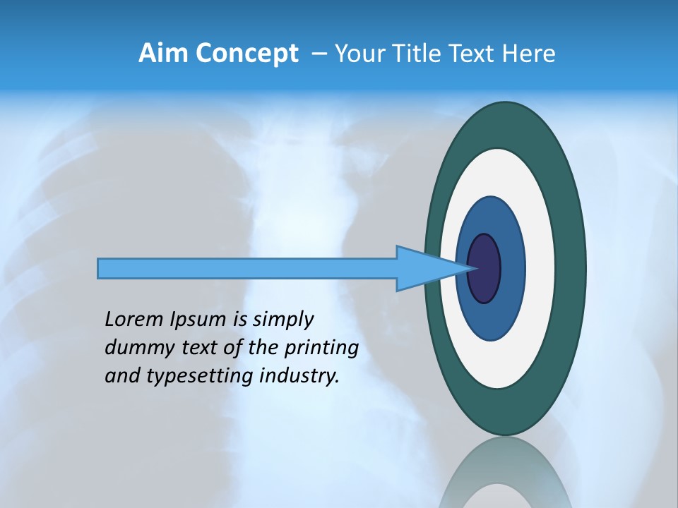 A Radiograph Of Human Body Is In Black And White Tones PowerPoint Template