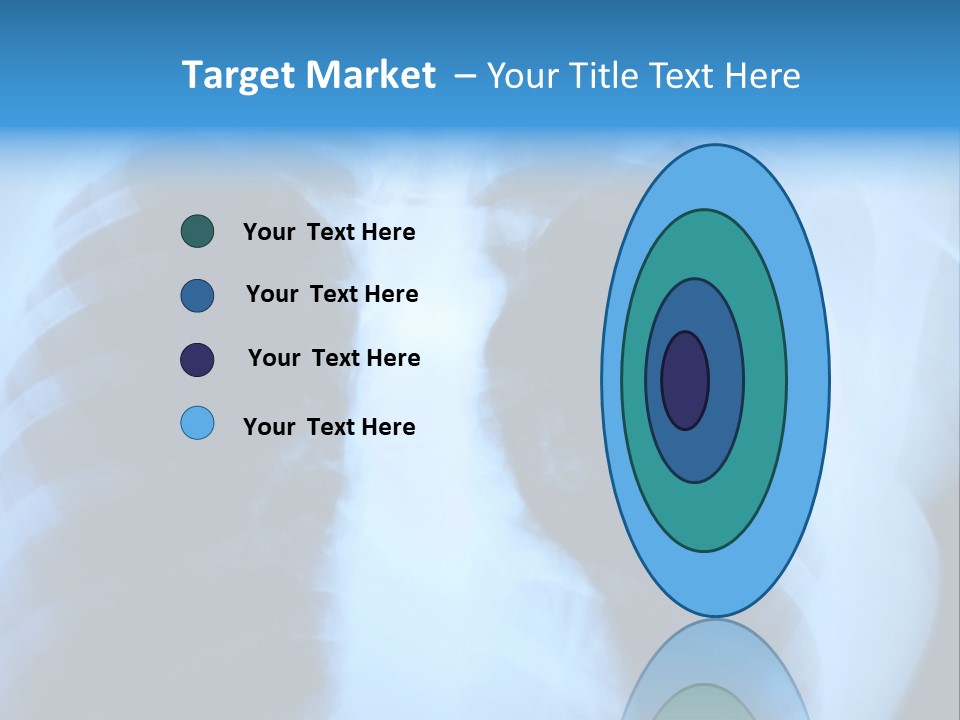 A Radiograph Of Human Body Is In Black And White Tones PowerPoint Template