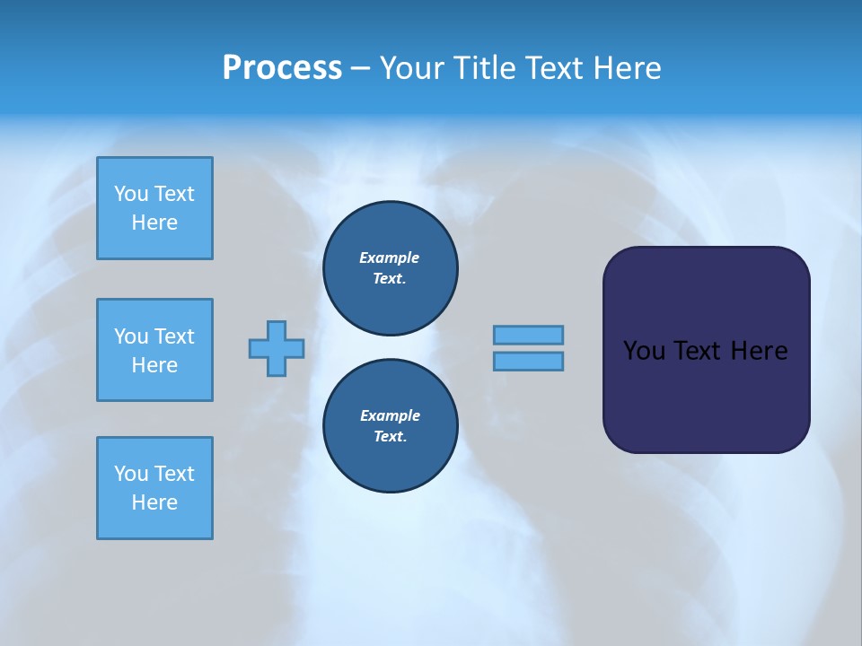 A Radiograph Of Human Body Is In Black And White Tones PowerPoint Template