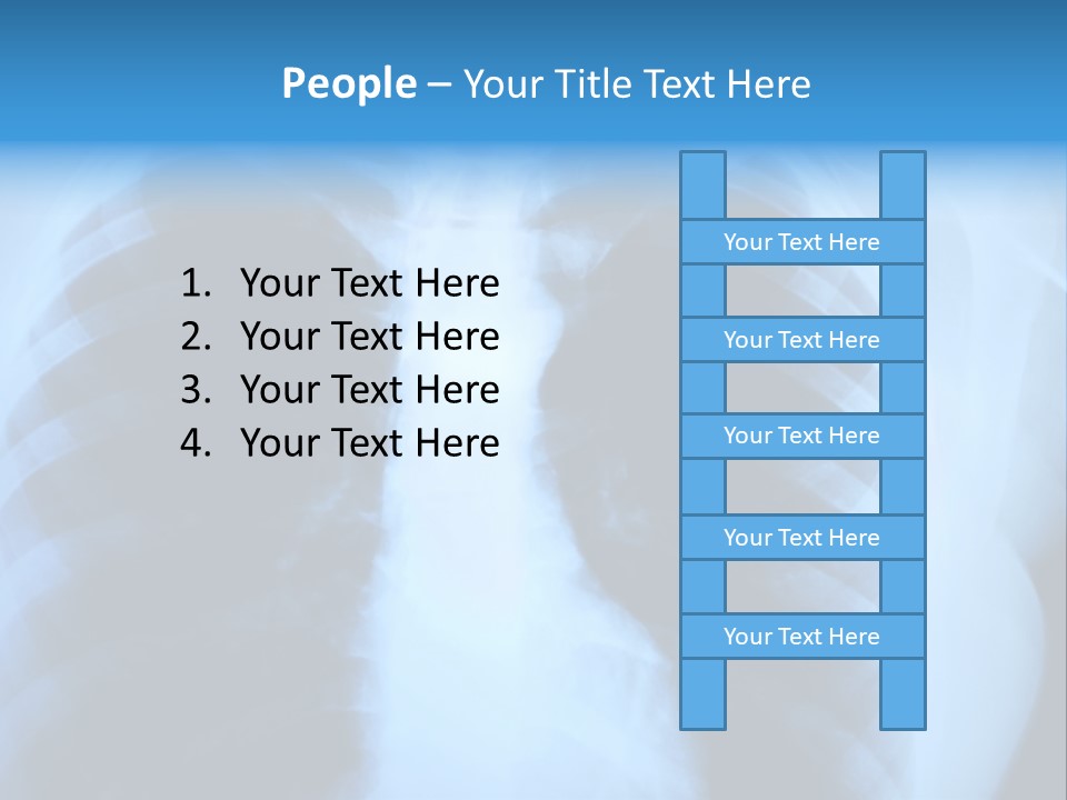 A Radiograph Of Human Body Is In Black And White Tones PowerPoint Template