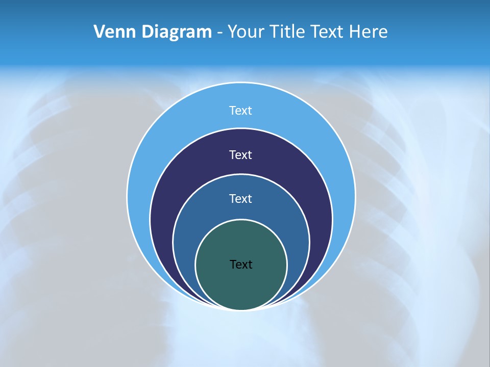 A Radiograph Of Human Body Is In Black And White Tones PowerPoint Template