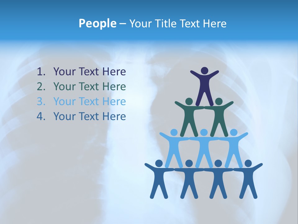 A Radiograph Of Human Body Is In Black And White Tones PowerPoint Template