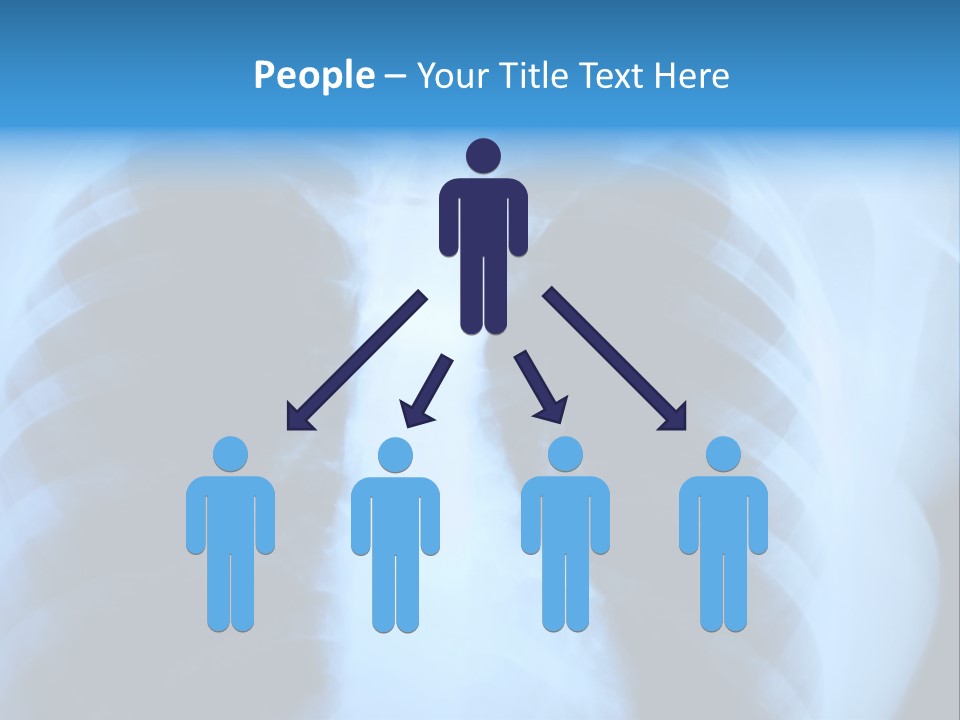 A Radiograph Of Human Body Is In Black And White Tones PowerPoint Template