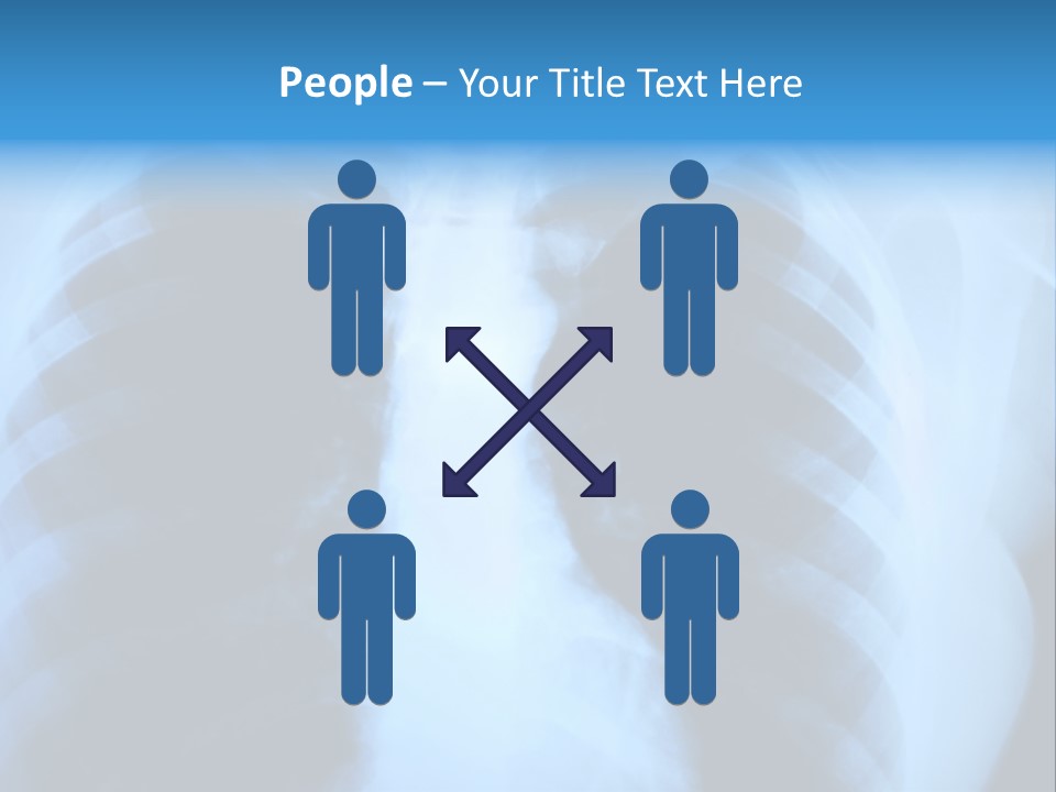 A Radiograph Of Human Body Is In Black And White Tones PowerPoint Template