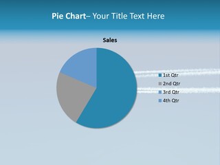 Flying Airplane PowerPoint Template