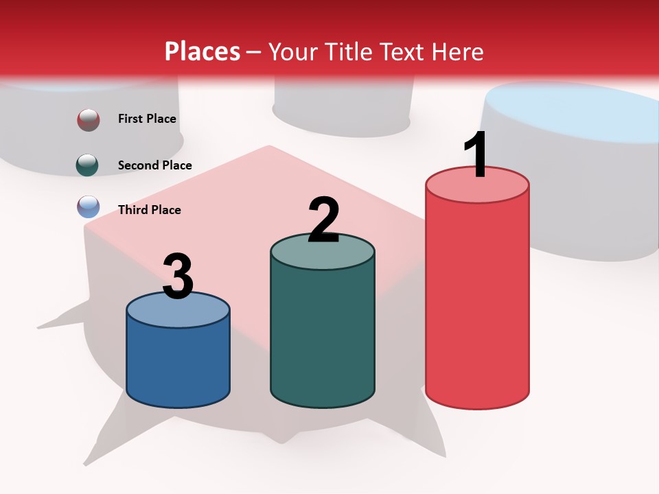 White Lorry With Green Trailer On The Highway Over Blue Cloudy Sky PowerPoint Template