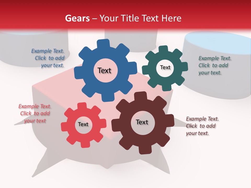 White Lorry With Green Trailer On The Highway Over Blue Cloudy Sky PowerPoint Template