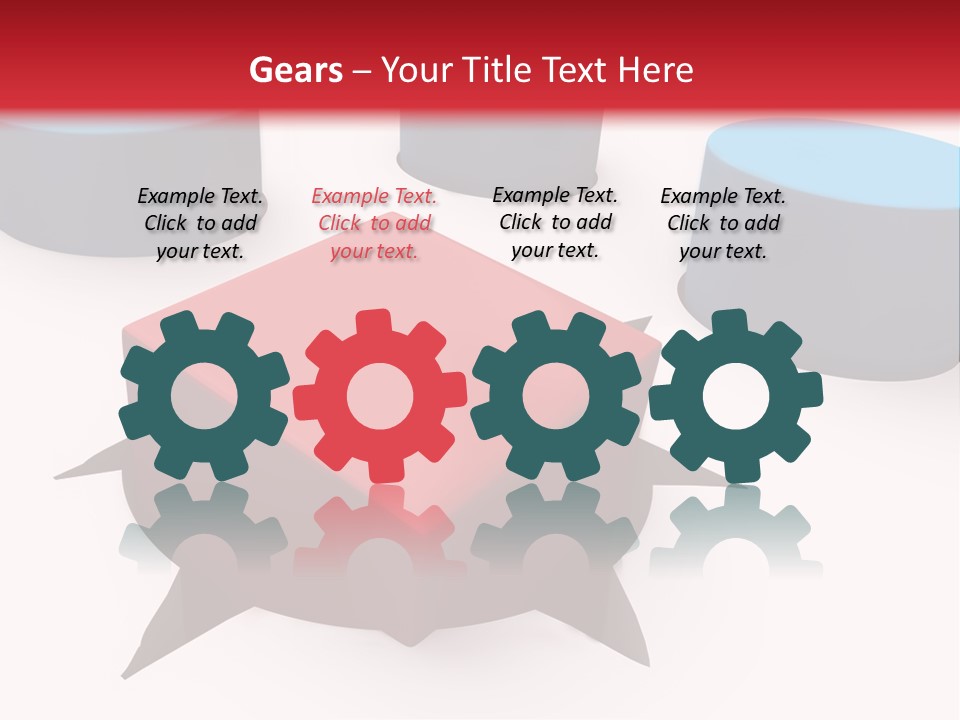 White Lorry With Green Trailer On The Highway Over Blue Cloudy Sky PowerPoint Template