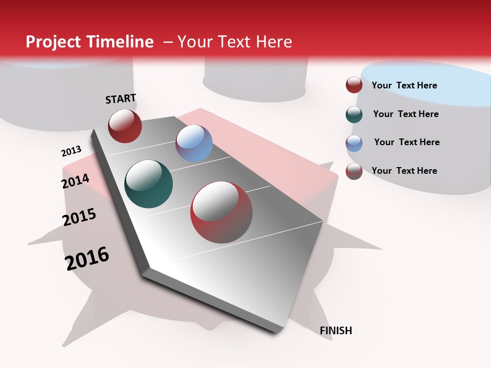 White Lorry With Green Trailer On The Highway Over Blue Cloudy Sky PowerPoint Template