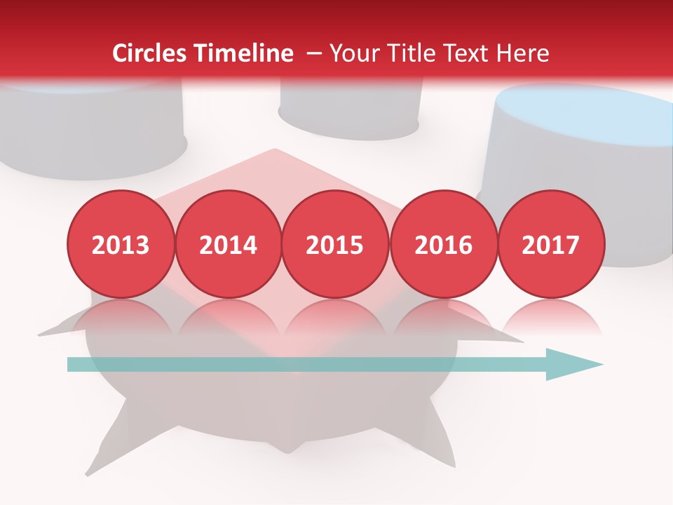 White Lorry With Green Trailer On The Highway Over Blue Cloudy Sky PowerPoint Template