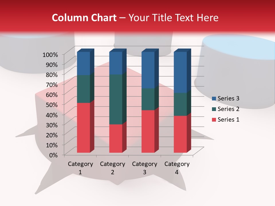 White Lorry With Green Trailer On The Highway Over Blue Cloudy Sky PowerPoint Template