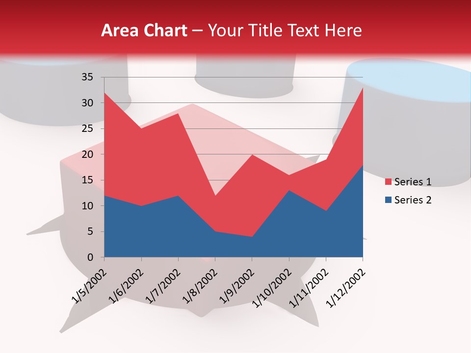 White Lorry With Green Trailer On The Highway Over Blue Cloudy Sky PowerPoint Template
