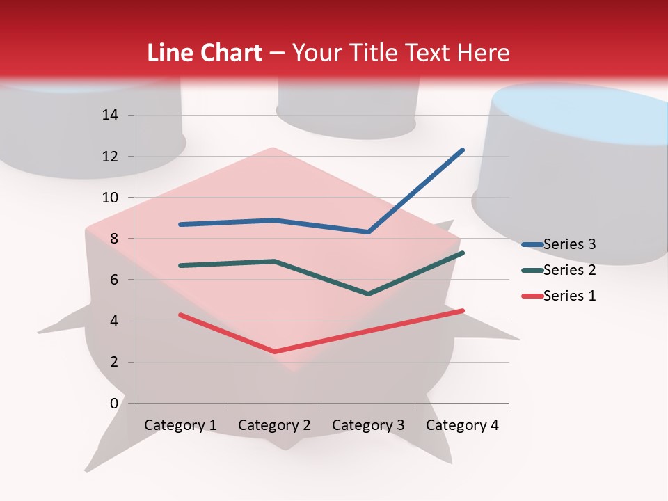 White Lorry With Green Trailer On The Highway Over Blue Cloudy Sky PowerPoint Template