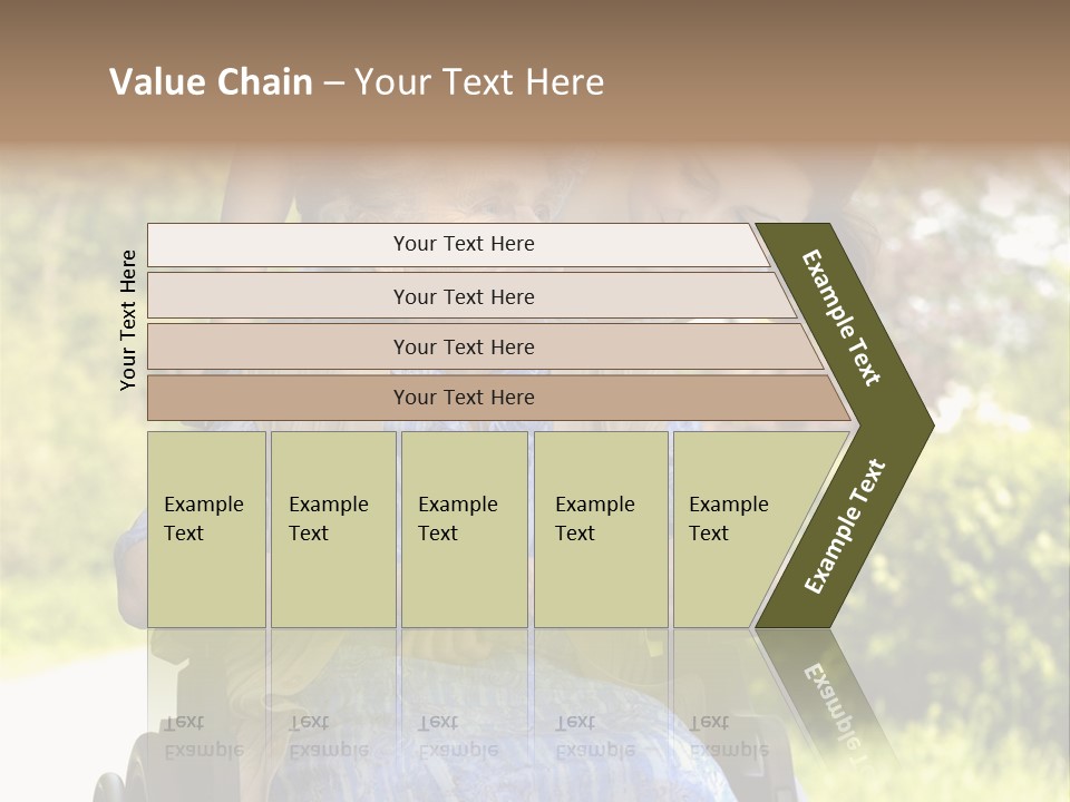 Senior Woman In A Wheelchair With Her Granddaughter PowerPoint Template