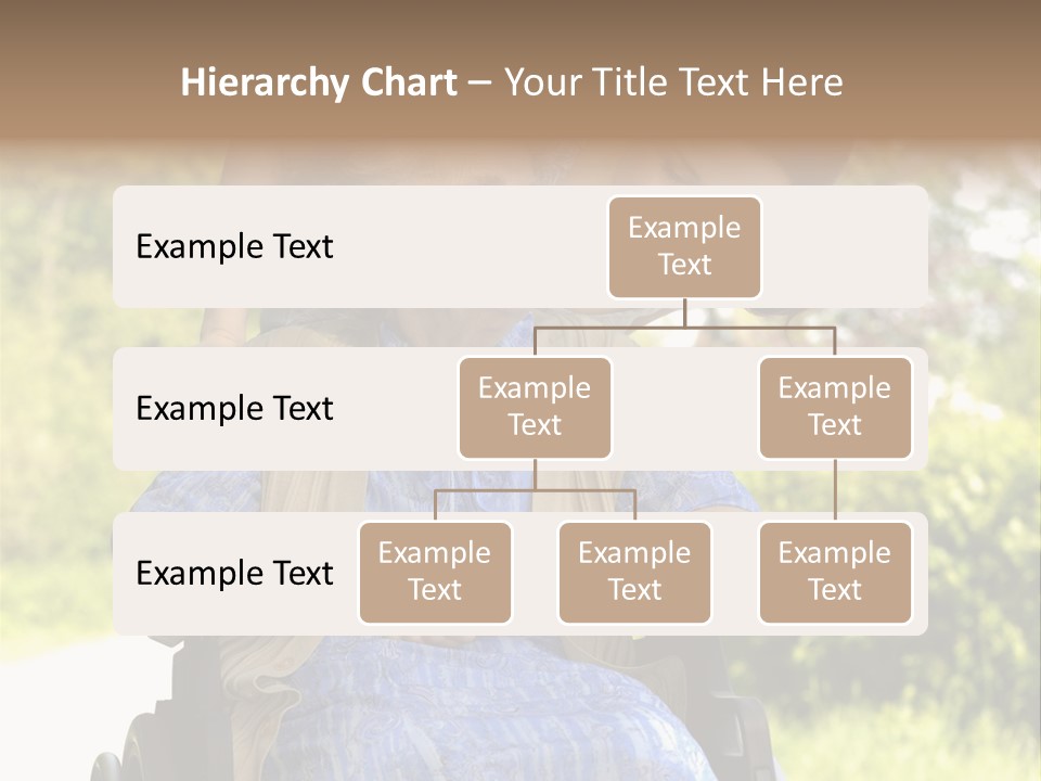 Senior Woman In A Wheelchair With Her Granddaughter PowerPoint Template